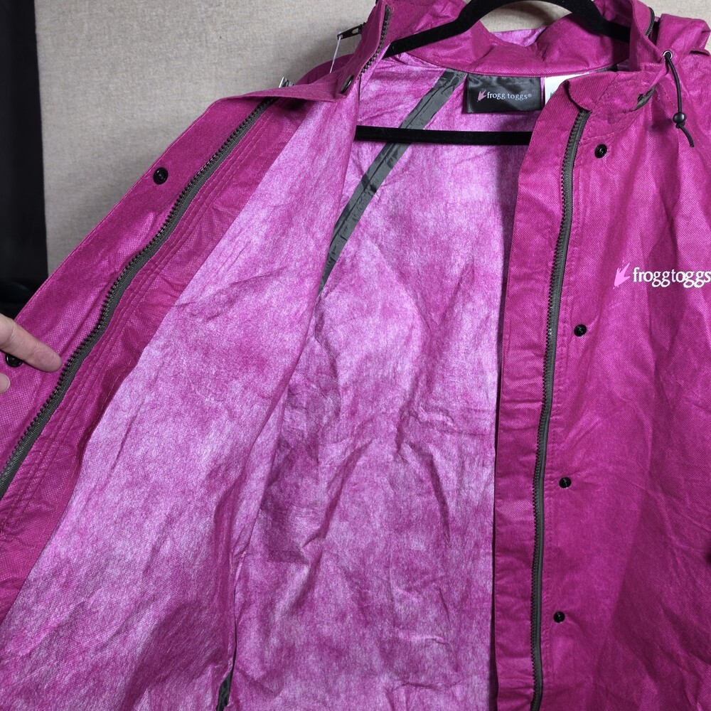 Frogg Toggs Breathable Rain Suit Women's XL Cherry/ Black Classic All-Purpose - Picture 11 of 16